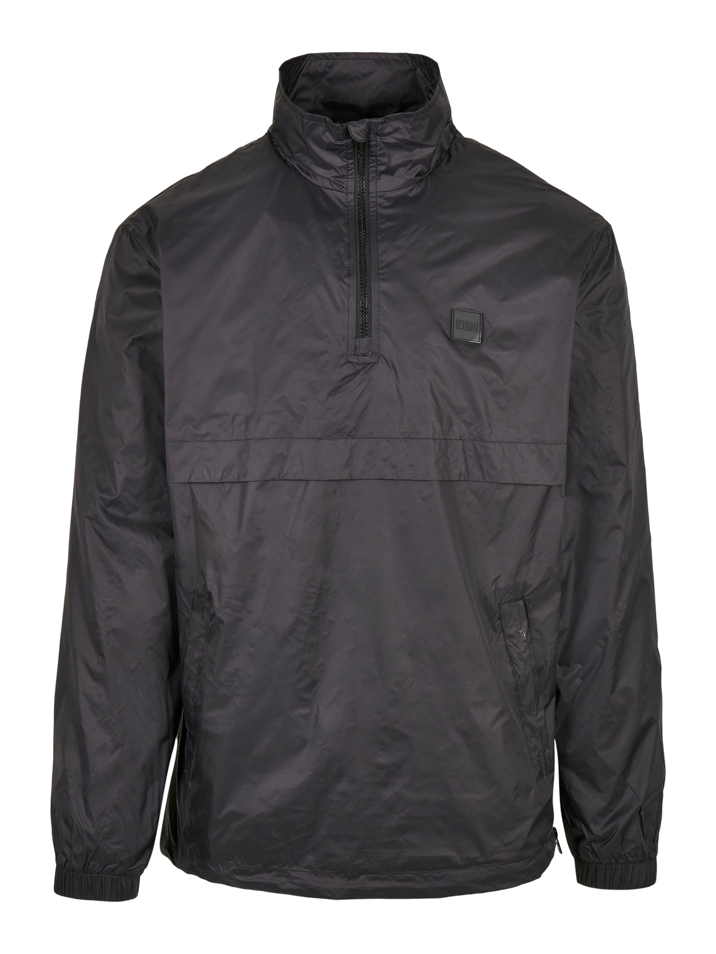 Urban Classics Kevad-sügisjope, värv must: eest vaates