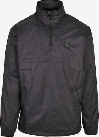 Urban Classics Between-season jacket in Black: front