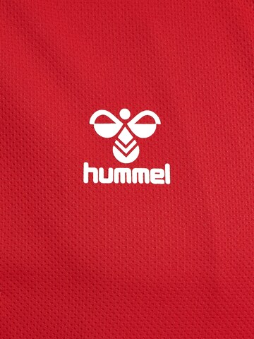 Hummel Athletic Zip-Up Hoodie 'Authentic' in Red