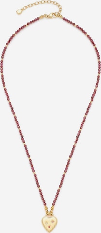 LEONARDO Necklace in Red: front