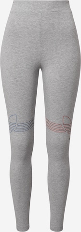 Skinny Leggings de la ADIDAS ORIGINALS pe gri: față