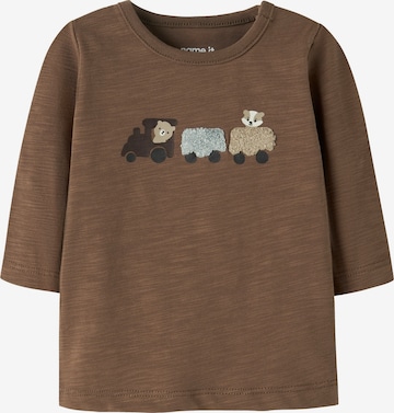 NAME IT - Camiseta 'NBMROTRAM' en marrón: frente