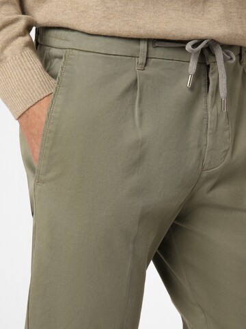Coupe slim Pantalon chino 'Riley' Finshley & Harding en vert