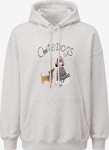 Sweat-shirt MYMO en blanc : devant