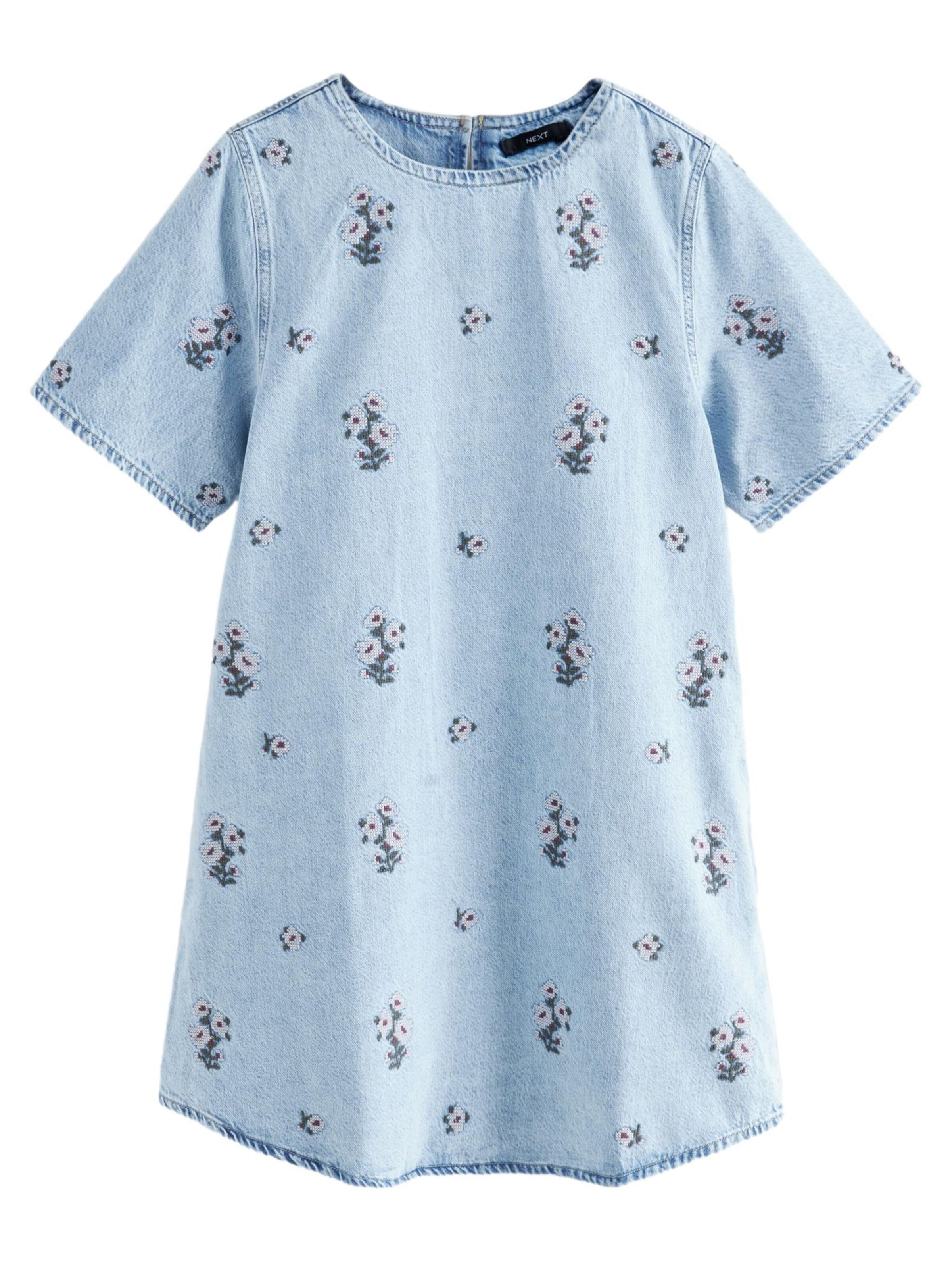 Rochie de la Next pe albastru: față