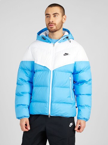 Nike Sportswear Зимно яке в синьо: отпред