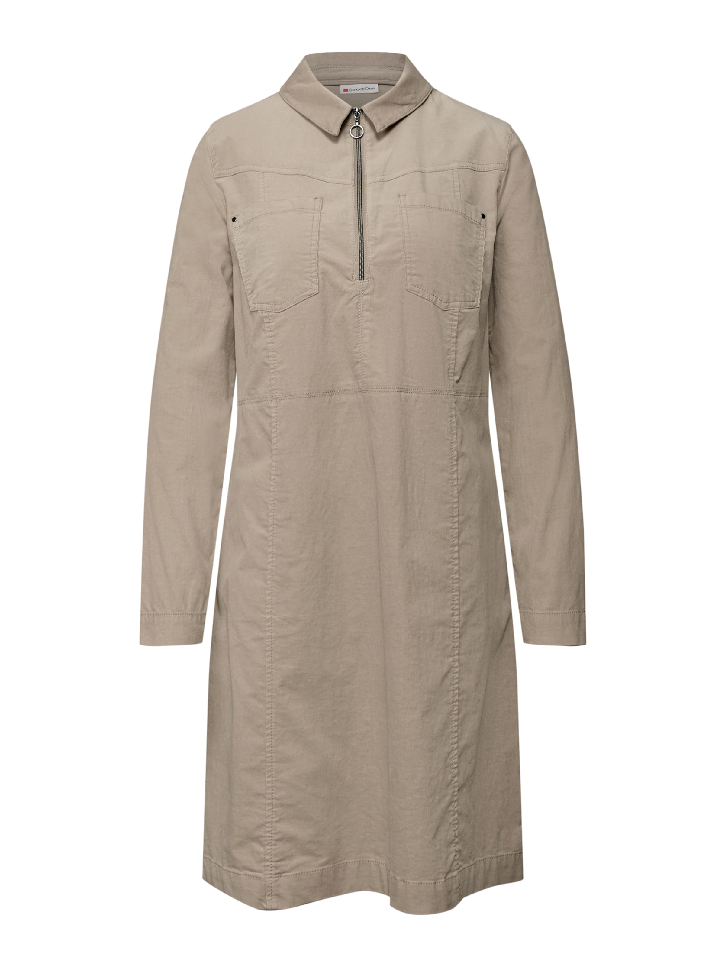 STREET ONE Košilové šaty – béžová: přední strana