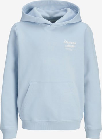 Sweat Jack & Jones Junior en bleu : devant