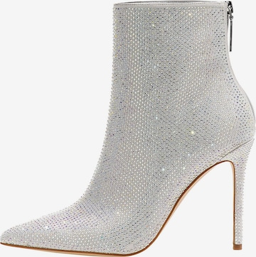 GUESS Ankle Boots 'Selma Strass' in Grey: front