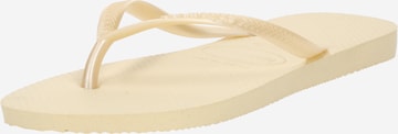 HAVAIANAS Босоножки через палец 'Slim' в Бежевый: спереди