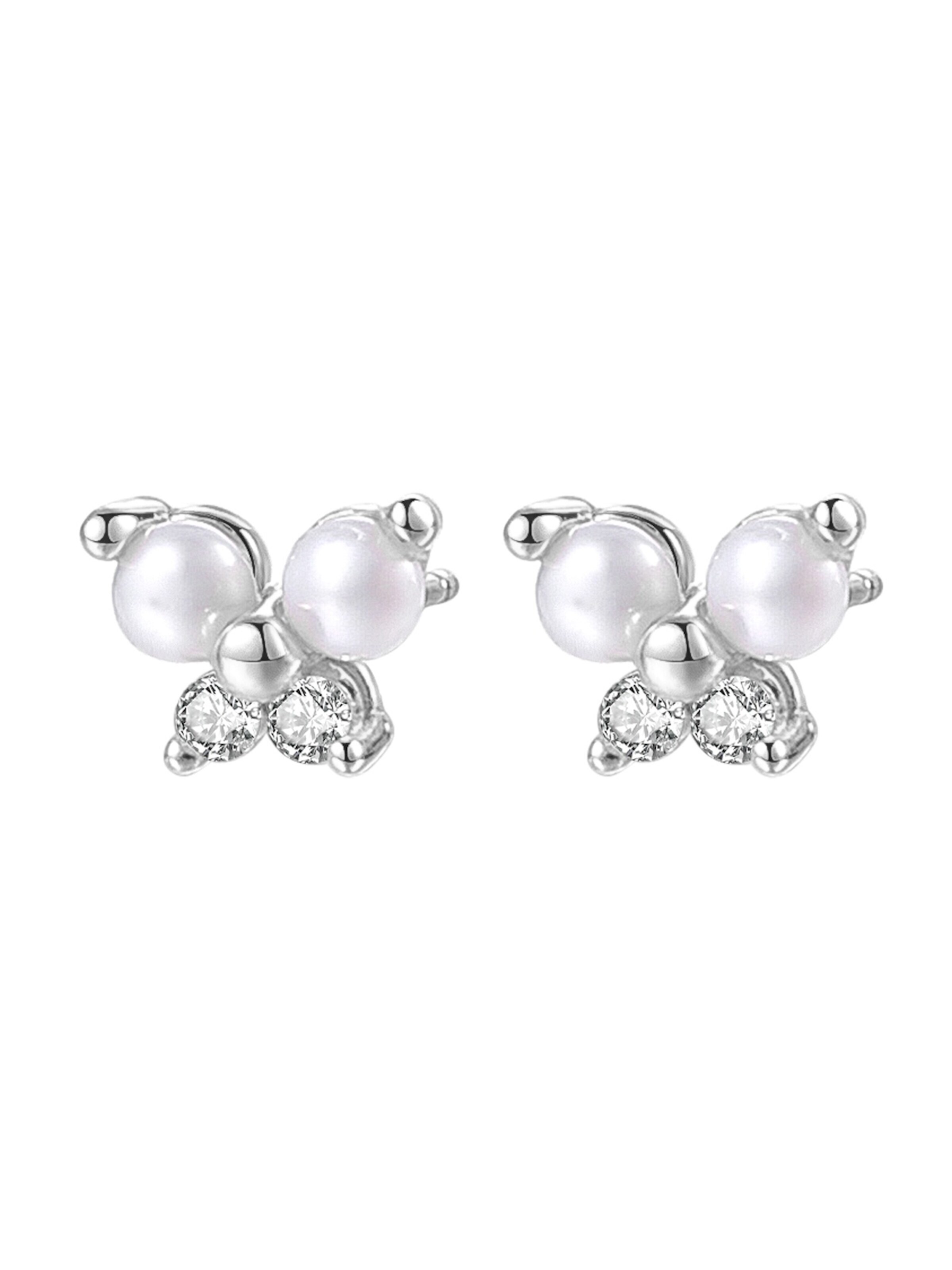 Hey Happiness Ohrringe 'Pearl Wings'‌‌ in Silber
