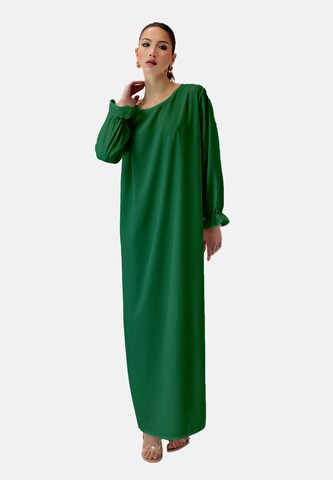 Robe Elara en vert : devant