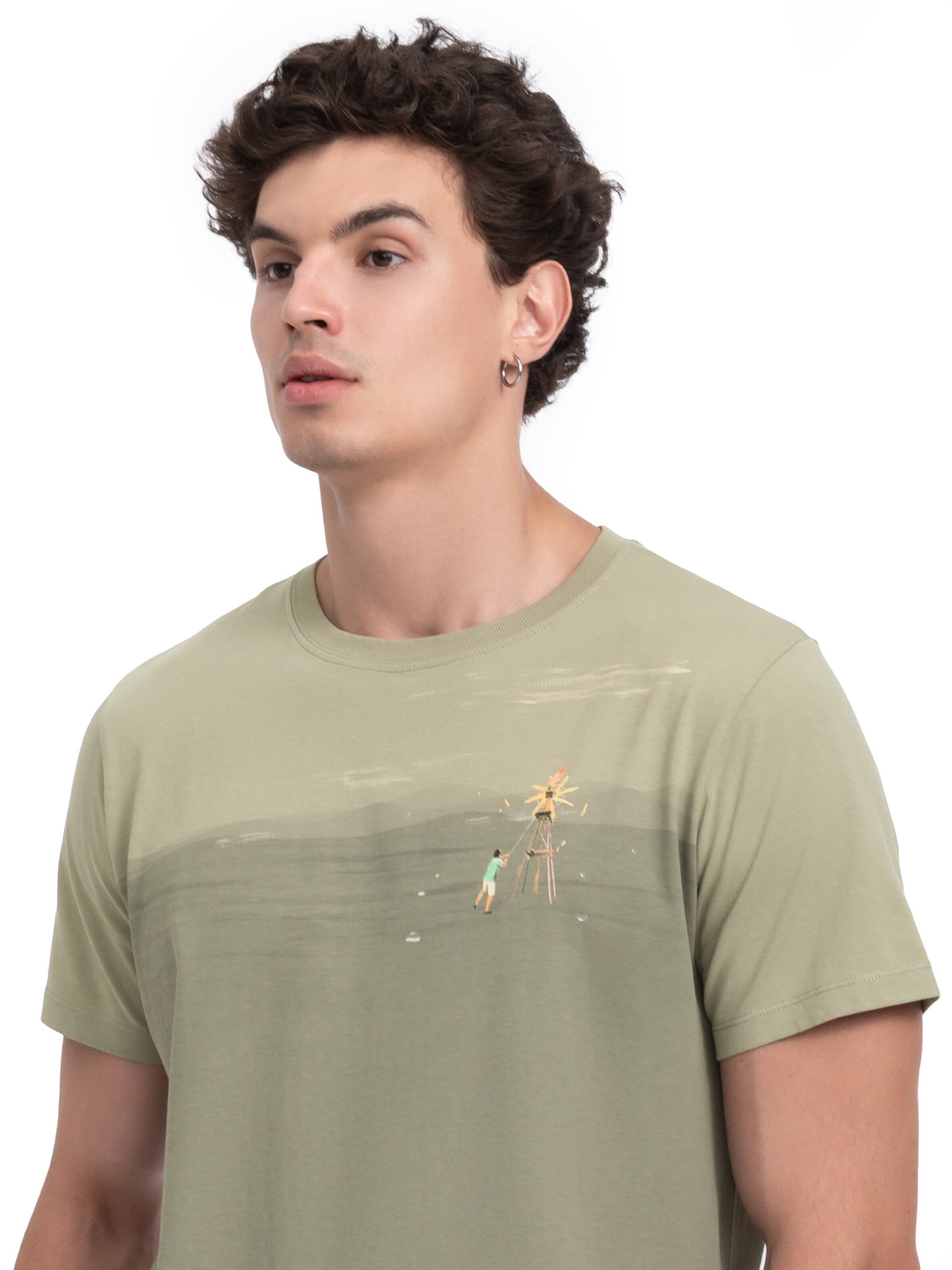 T-Shirt 'Delirium' Kaft en gris