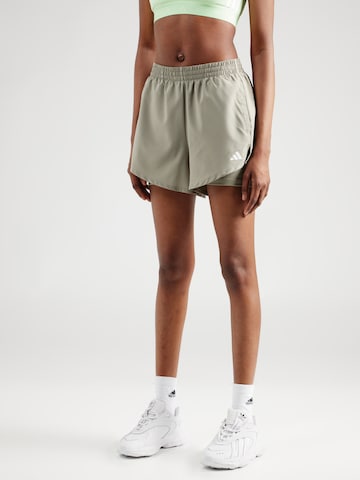 ADIDAS PERFORMANCEregular Sportske hlače 'Minimal Made For Training' - zelena boja: prednji dio