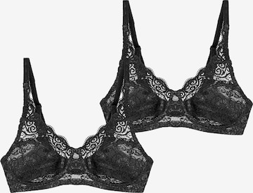 TRIUMPH Bügelloser BH ' Amourette 300 ' in Schwarz: Vorderseite