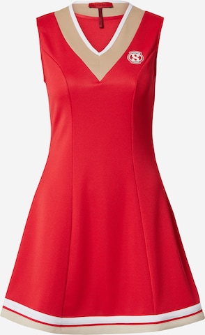 MAX&Co. Sukienka 'NET' w kolorze czerwony: przód