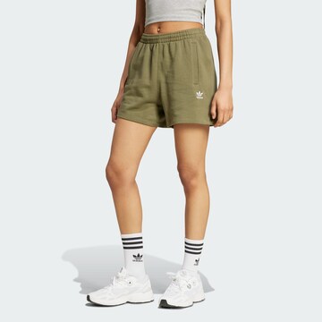 ADIDAS ORIGINALS Loosefit Broek 'Essentials' in Groen: voorkant