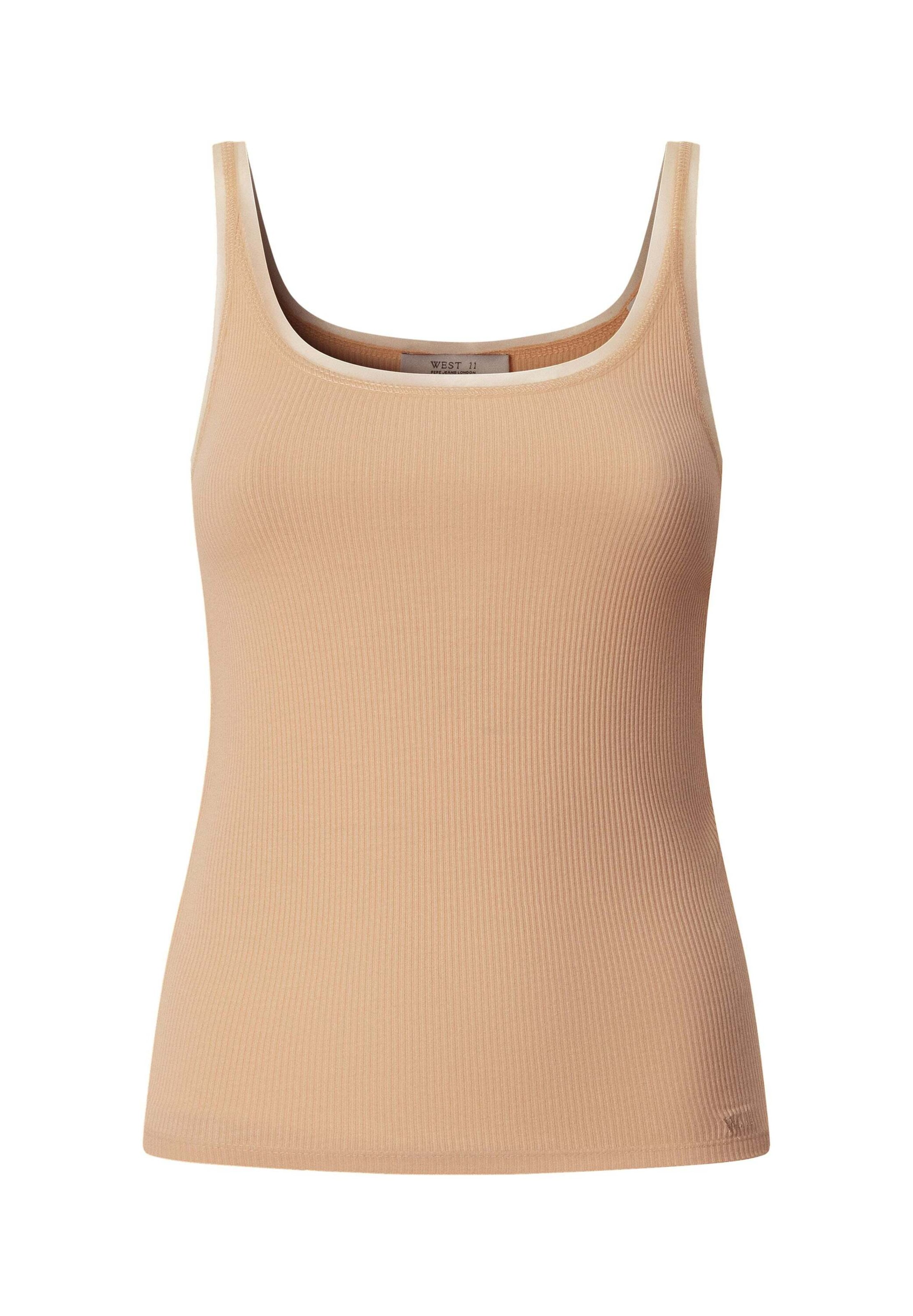 Pepe Jeans - Top 'Camille' en naranja: frente