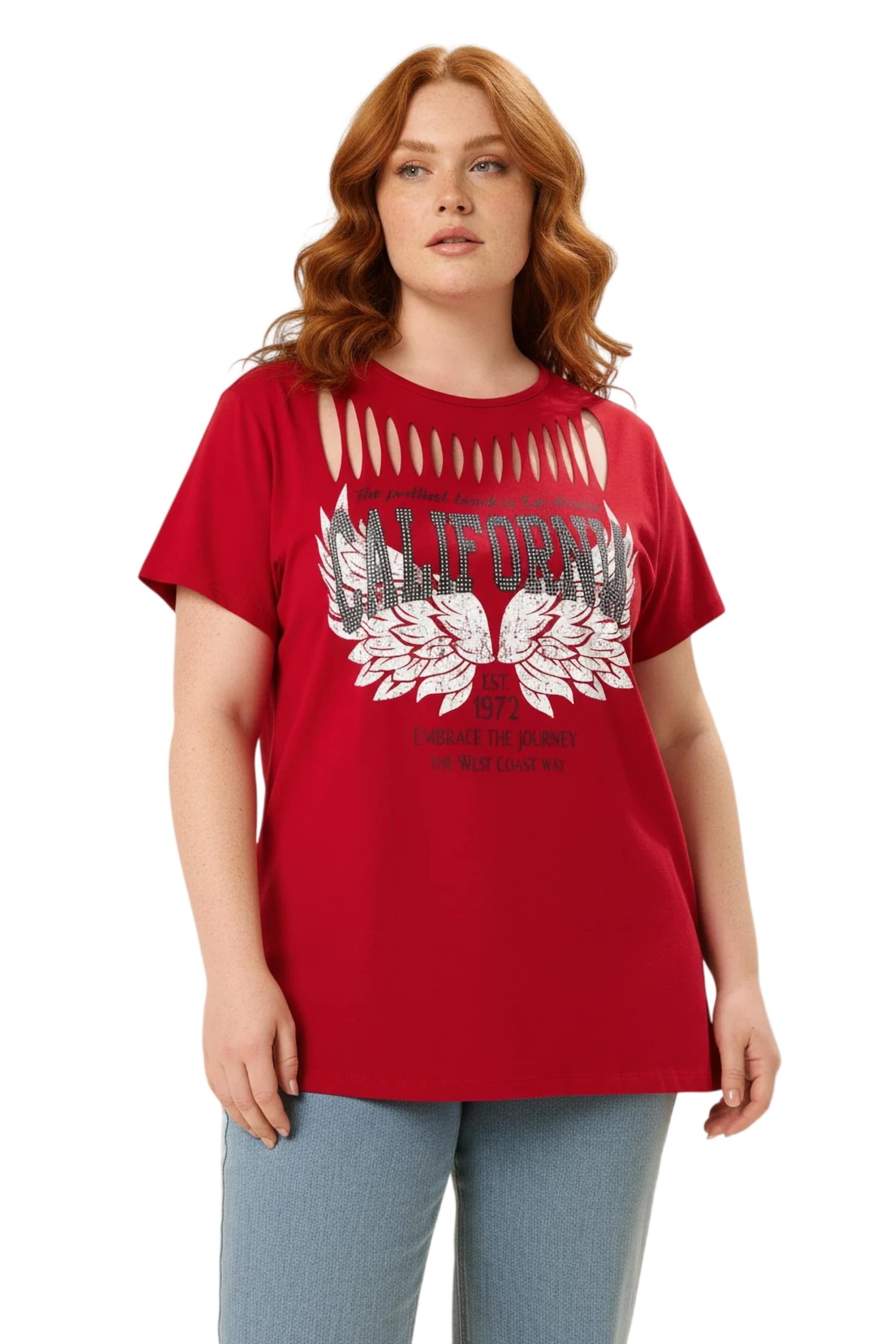 Shape Of You Shirt in Red: front