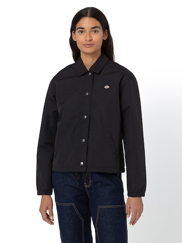 DICKIES Overgangsjakke 'OAKPORT' i sort: forside