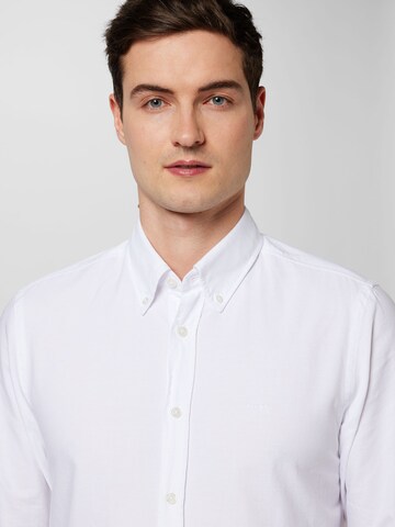 BOSS Regular Fit Hemd 'Rickert' in Weiß