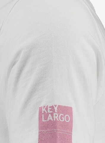 Tricou 'WHAT' de la Key Largo pe alb