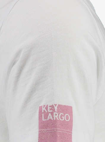 balts Key Largo T-Krekls 'WHAT'