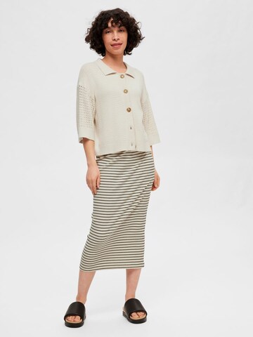 SELECTED FEMME Skirt 'Tamara' in Beige