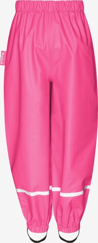 Effilé Pantalon fonctionnel PLAYSHOES en rose : devant