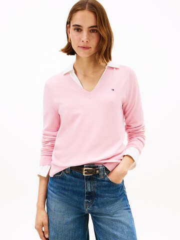 TOMMY HILFIGER Pullover in Pink: Vorderseite