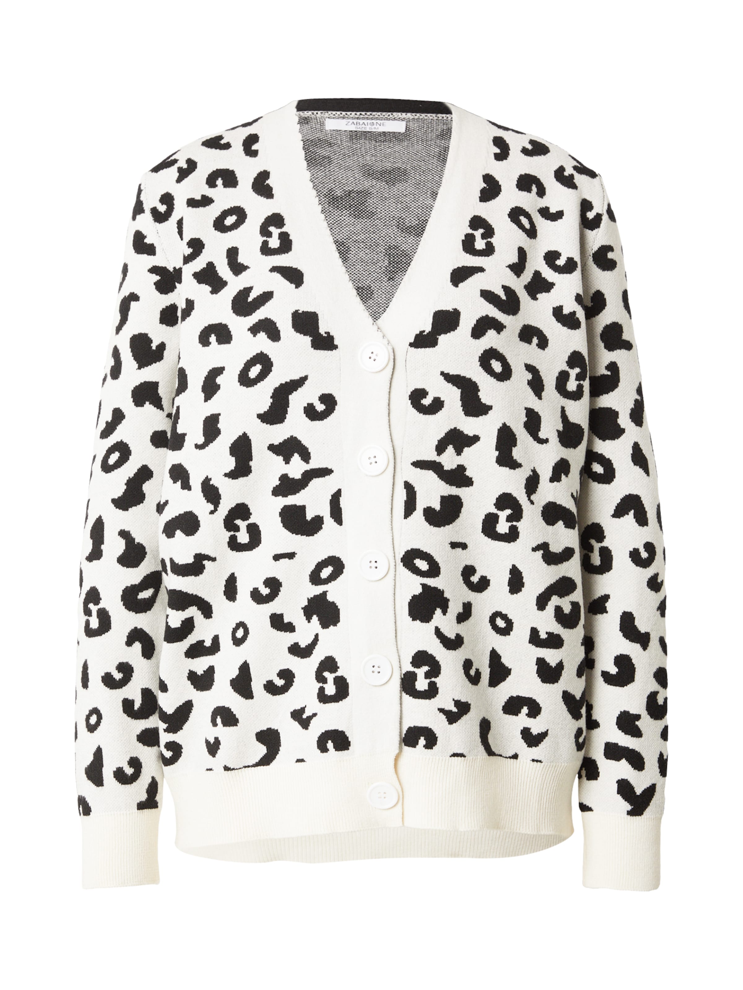 ZABAIONE Knit Cardigan 'Pa44ulaa' in White: front