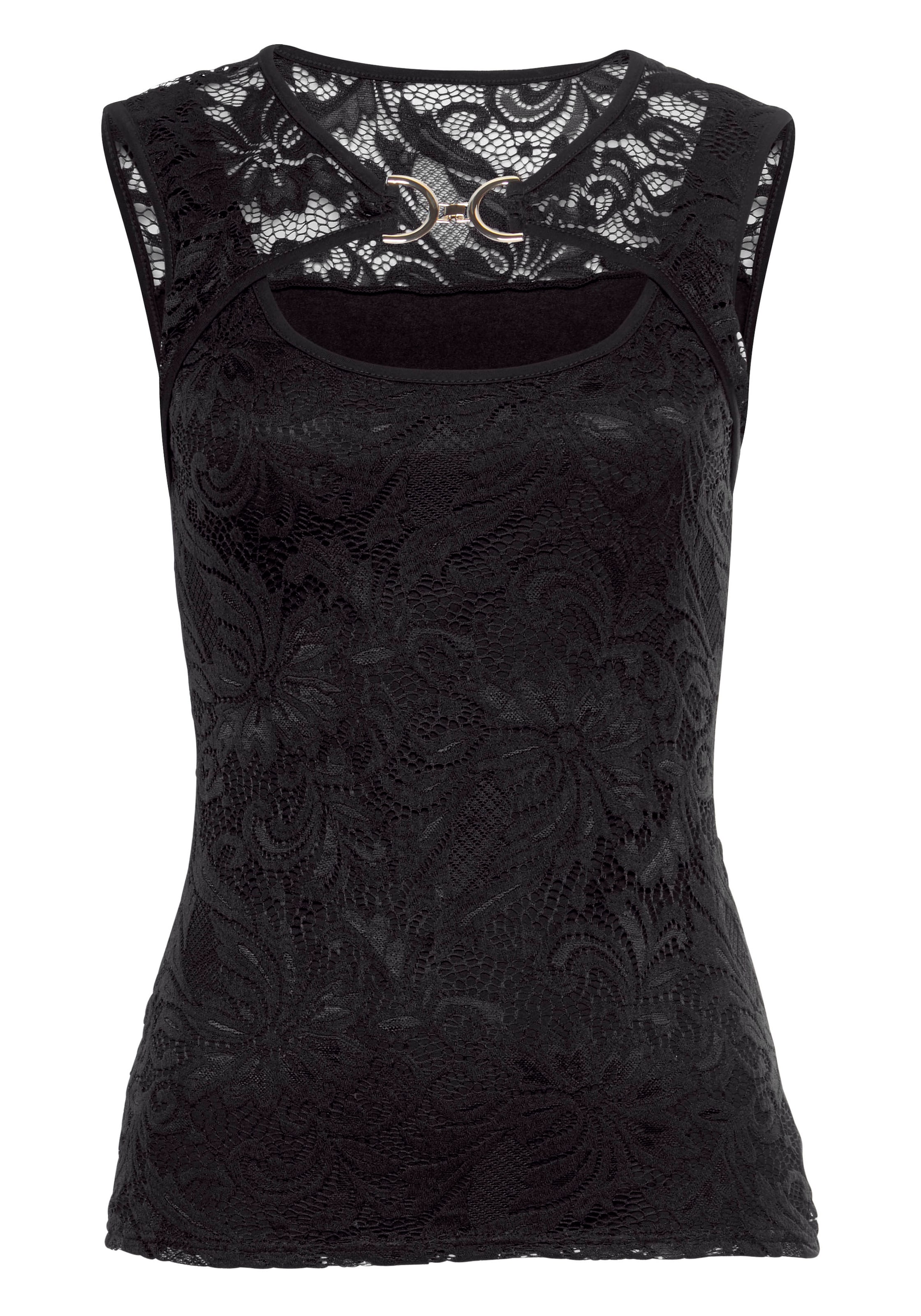 MELROSE Top in Schwarz: Vorderseite
