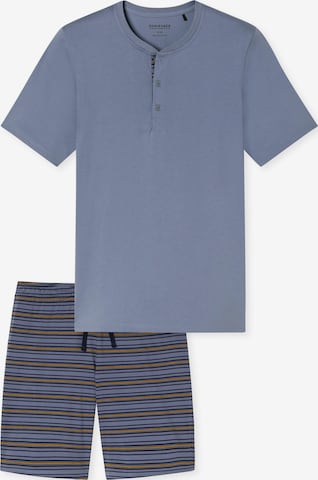 SCHIESSER Shorty 'Casual Nightwear' in Blau: Vorderseite