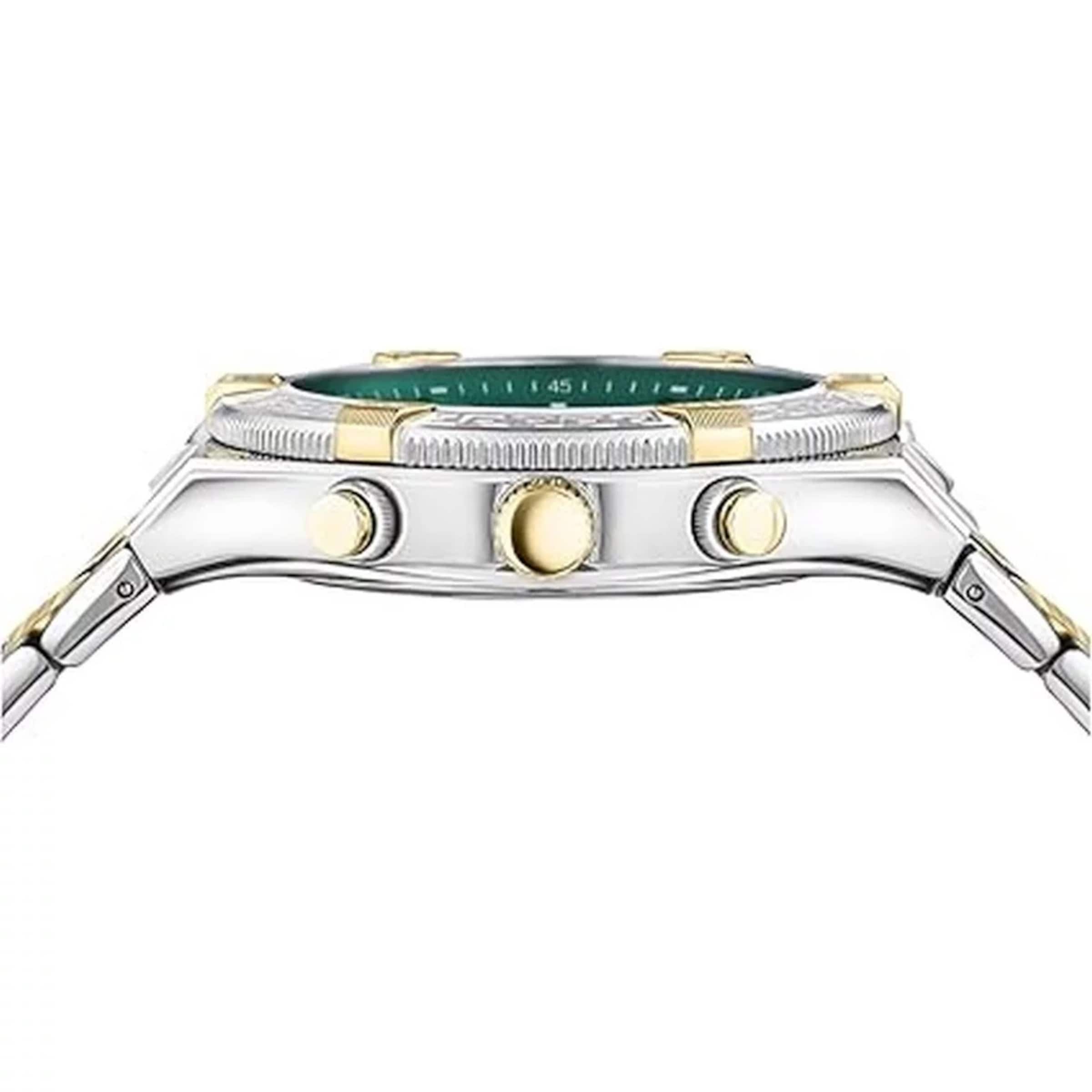 VERSACE Analoog horloge 'Greca' in Zilver