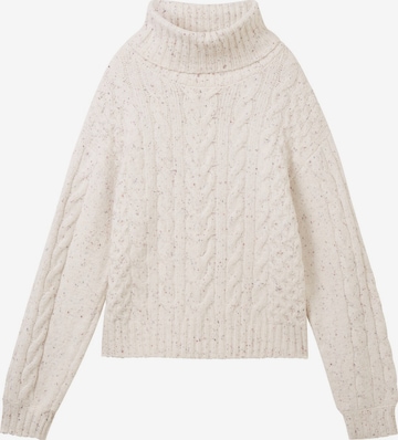 Pull-over TOM TAILOR en beige : devant