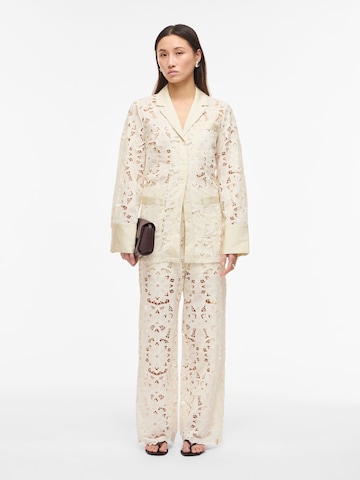 ROUGE EDIT Bluse i beige