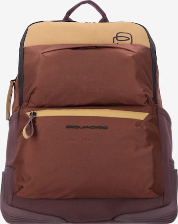 Piquadro Rucksack 'Corner' in Braun: predná strana