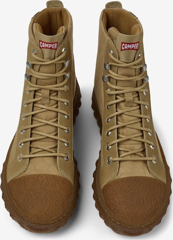 CAMPER Lace-Up Ankle Boots 'Ground' in Beige