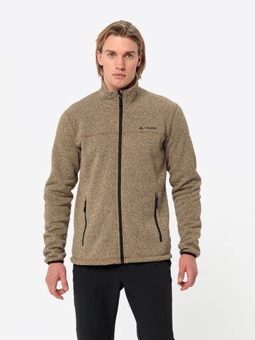 VAUDE Athletic fleece jacket 'Rienza' in Green: front
