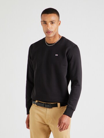 Sweat-shirt Tommy Jeans en noir : devant