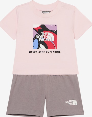 THE NORTH FACE Strój treningowy 'BOX PLAY' w kolorze różowy: przód
