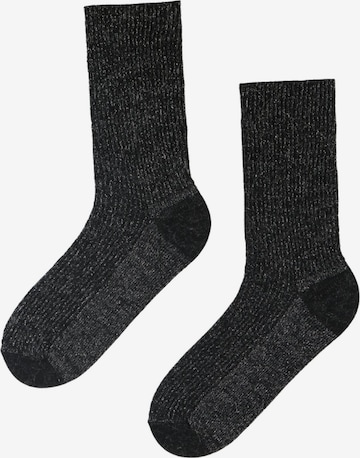 Sokisahtel Sokken 'ALPACA WOOL sparkly socks' in Zwart: voorkant