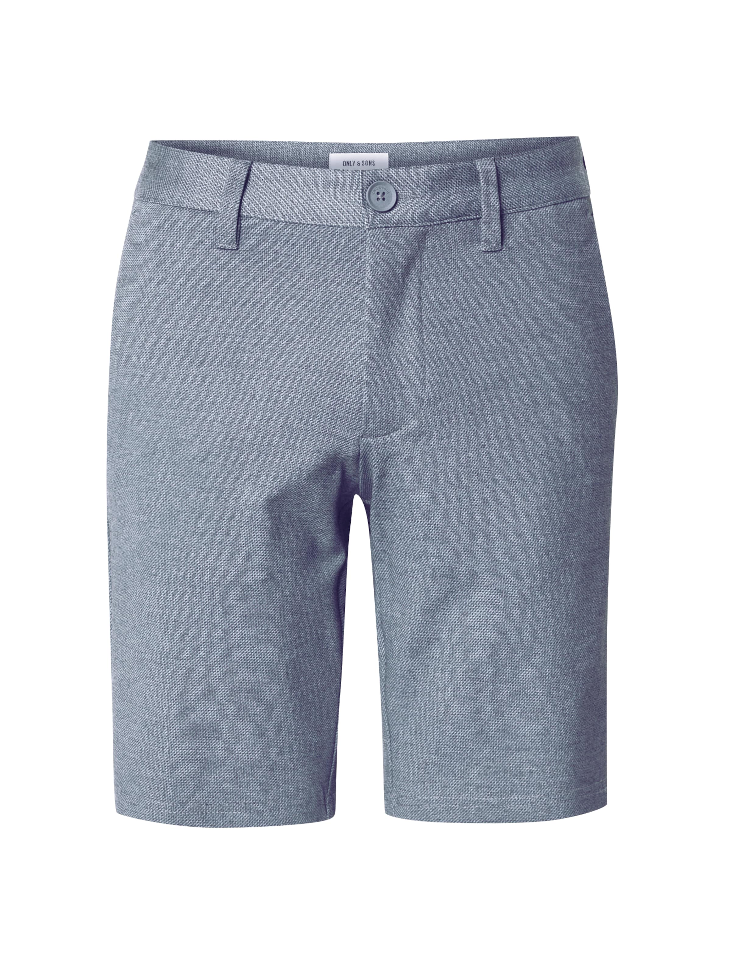 Only & Sons Regular Chino Pants 'ONSMARK' in Blue: front