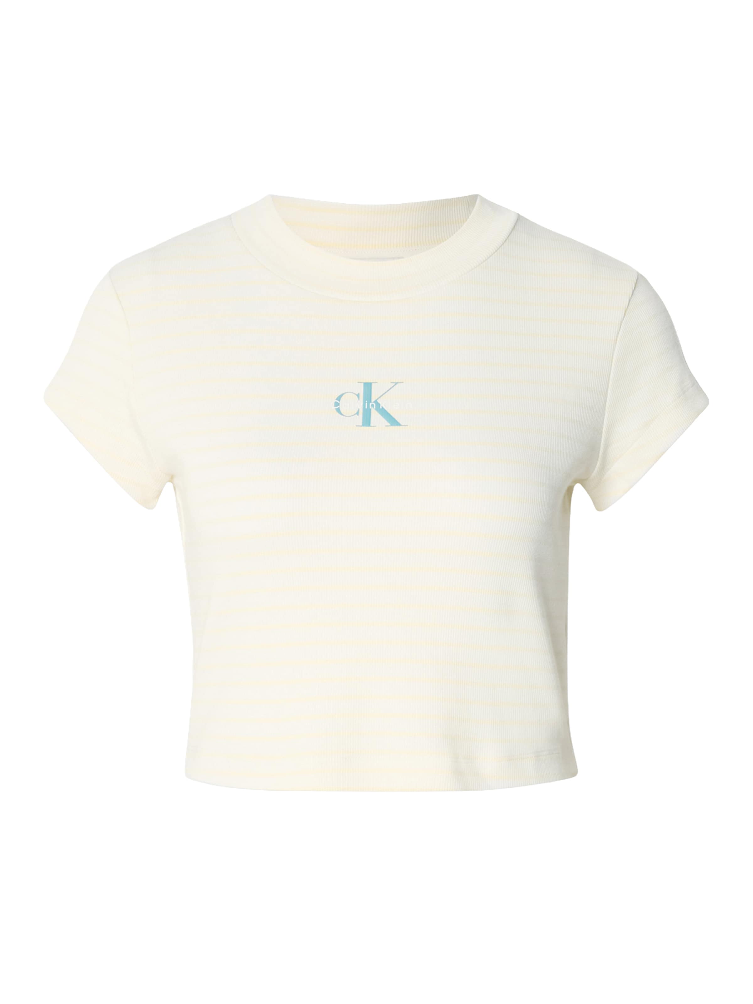 Calvin Klein Jeans Μπλουζάκι σε κίτρινο: μπροστά