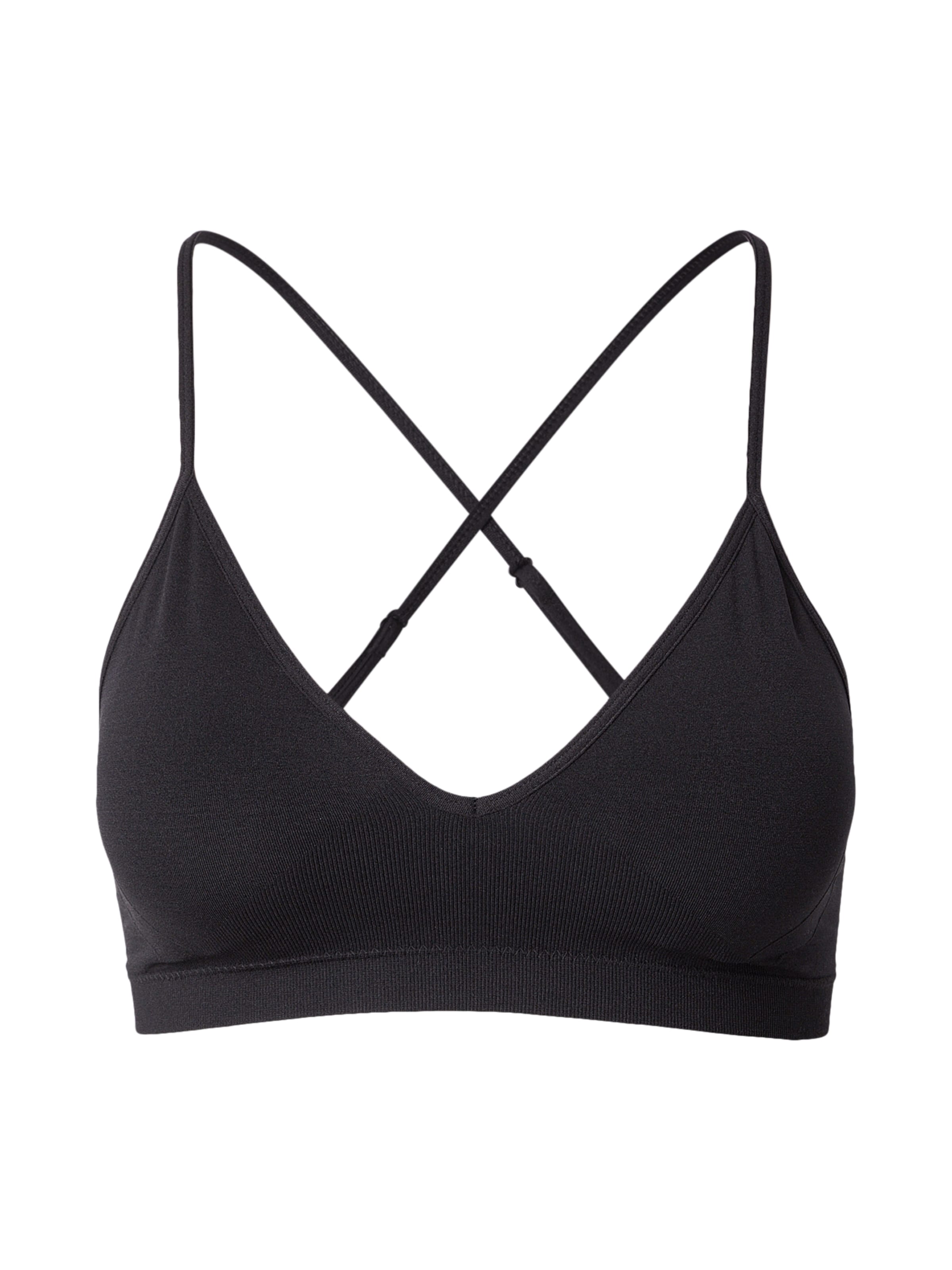 Bustier Soutien-gorge de sport ICANIWILL en noir : devant