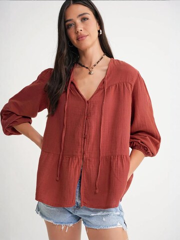 MixRay - Blusa em vermelho: frente