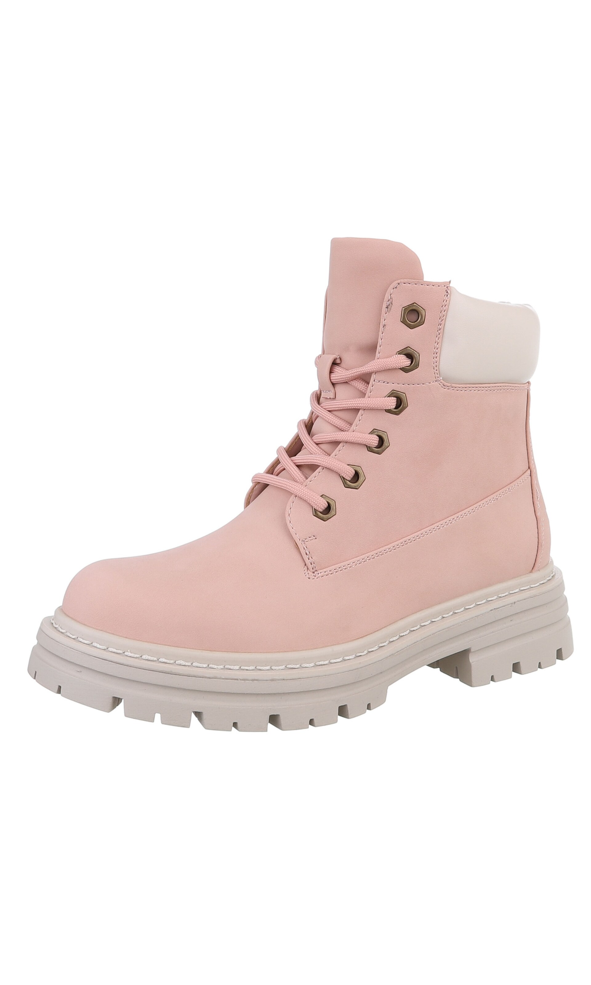 Ital-Design Stiefelette in Pink: Vorderseite