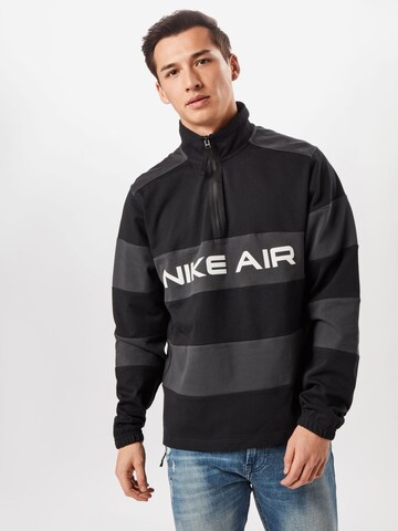 Nike Sportswear Sweatshirt in Schwarz: predná strana