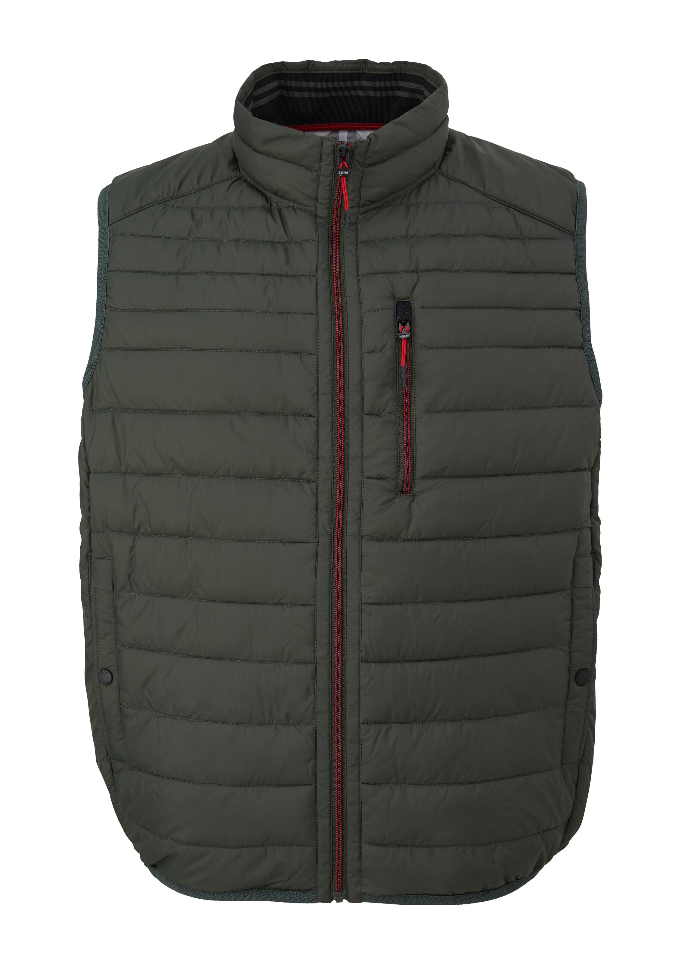 s.Oliver Men Big Sizes Vest in Green: front