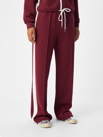 Loosefit Pantalon 'OBJCASSIDY' OBJECT en rouge : devant